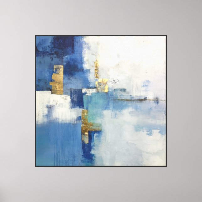 Turquoise Geometry – Abstract Wall Art (Front)