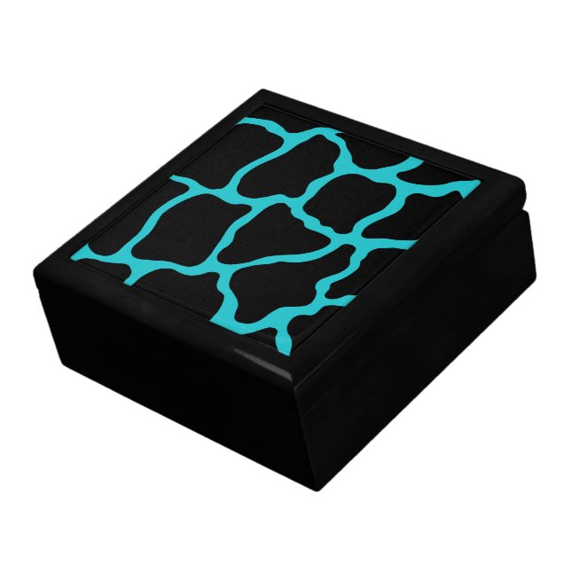 Turquoise Giraffe Keepsake Box (Side)