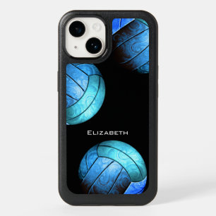 turquoise girls volleyball OtterBox iPhone 14 case