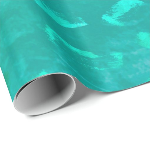 Turquoise Glitter Wrapping Paper | Zazzle