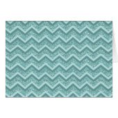 Turquoise Glitter ZigZag Pattern (Front Horizontal)