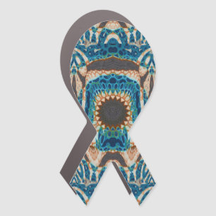 Turquoise Gold Sun Southwestern Art Car Magnet