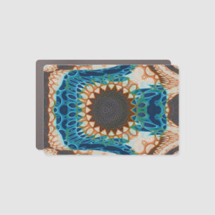 Turquoise Gold Sun Southwestern Art Car Magnet