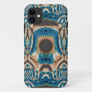 Turquoise Gold Sun Southwestern Art iPhone 11 Case