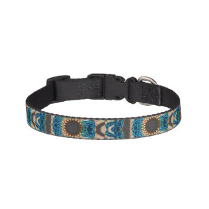 Turquoise Gold Sun Southwestern Art Pet Collar
