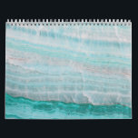 Turquoise Granite Stone Layered Wave Print Calendar<br><div class="desc">Check out www.zazzle.com/Sweetbriar_Drive for so many other beautiful styles,  items & colors! © SweetbriarDrive 2014. Do not copy.</div>