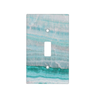 Turquoise Wall Plates Light Switch Covers Zazzle Turquoise Granite Stone Layered Wave Print Light Switch Cover