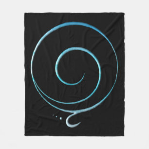 Turquoise Gratitude Fleece Blanket
