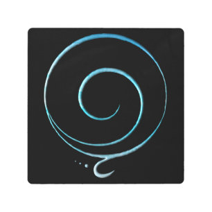 Turquoise Gratitude Metal Print