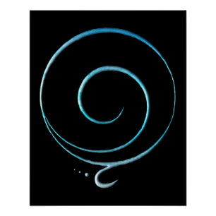 Turquoise Gratitude  Poster