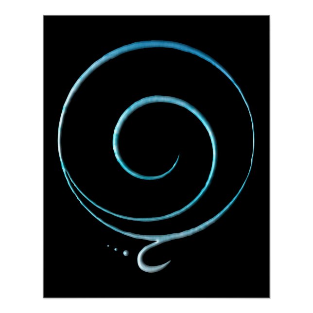 Turquoise Gratitude  Poster (Front)