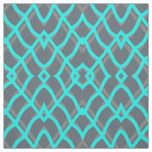 Turquoise &amp; Gray Geometric Fabric