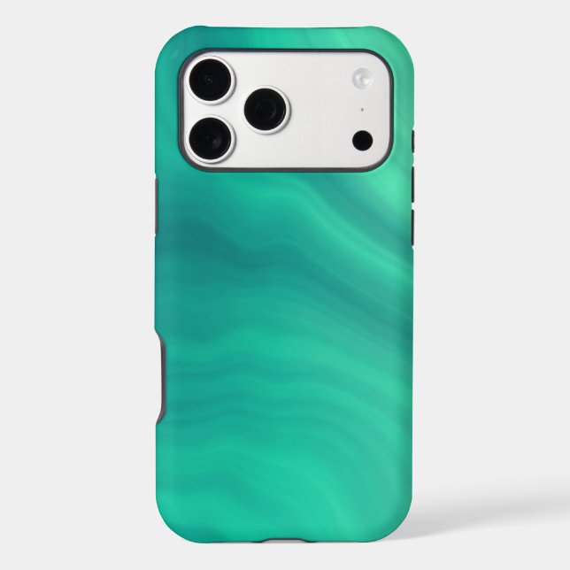 Turquoise Green Abstract Pattern Iphone Case (Back)