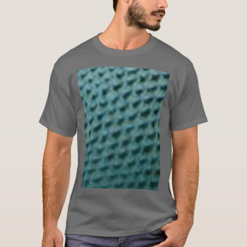 Turquoise Green Blue Crotchet Fishnet Diamond Desi T_Shirt