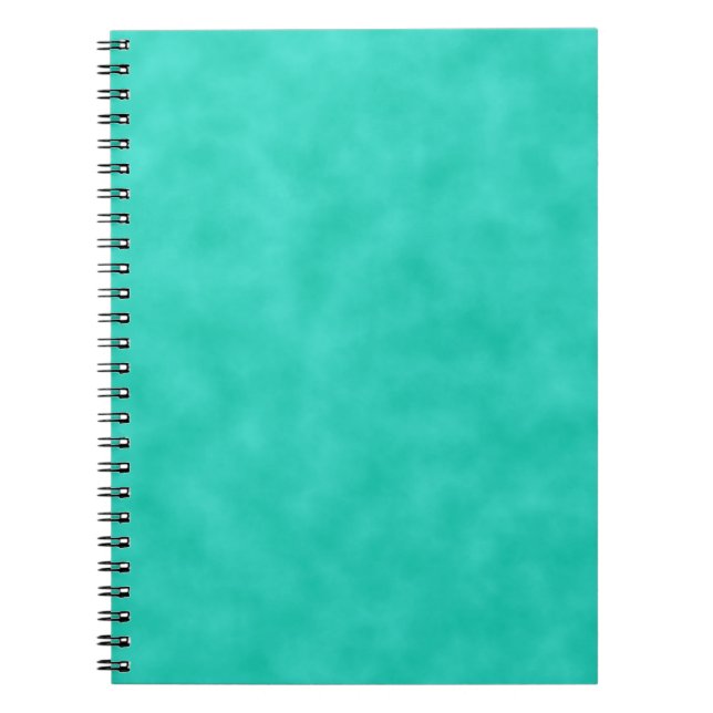 Turquoise Green-Blue Marbleized Notebook (Front)