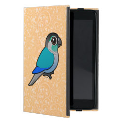 Turquoise Green-cheeked Conure Powis iCase iPad Mini Case with Kickstand
