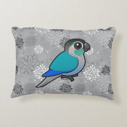 Turquoise Green-cheeked Conure Brushed Polyester Accent Pillow