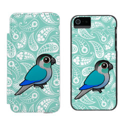Turquoise Green-cheeked Conure Incipio Watson™ iPhone 5/5s Wallet Case