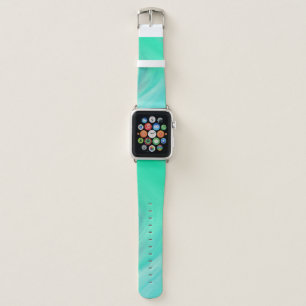 Turquoise Green Fluid Marble Apple Watch Band