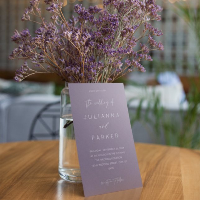 Turquoise Green MOD Calligraphy Wedding Invitation (Creator Uploaded)