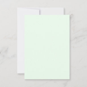 Turquoise Green Soft Pale White Pastel Solid Color Card