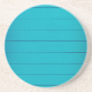 Turquoise green textured painted wall pattern coaster