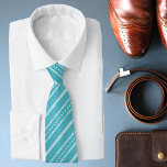 Turquoise Grunge Stripe Dot Pattern Stylish Neck Tie<br><div class="desc">This design features a stripe and dot pattern on a turquoise background #fashion #fashionable #stylish #trendy #ties #suitaccessories #accessories #gift #gifts #giftsforhim #giftsforguys #giftsformen #birthday #birthdaygifts #fathersday #fathersdaygifts</div>
