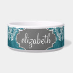 Turquoise Grungy Damask Pattern Custom Text<br><div class="desc">A vintage pattern with a chalkboard and lace design. Look closely to the flowers and leaves.A trendy design with jewel tone colors and elegance. Items are easier to customize when you replace all text and photos first. If your art still needs to be adjusted, click on the Customize This button....</div>