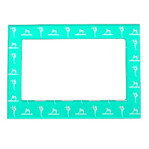 Turquoise Gymnastics Magnetic Picture Frame