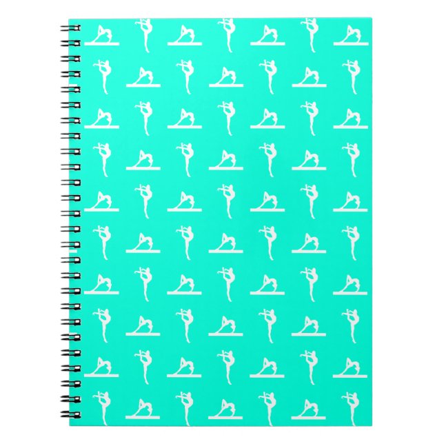 Turquoise Gymnastics Notebook (Front)