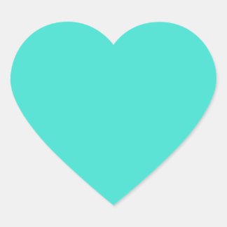 Turquoise Heart Sticker