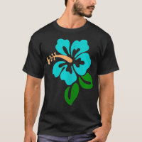 Turquoise Hibiscus Flower 