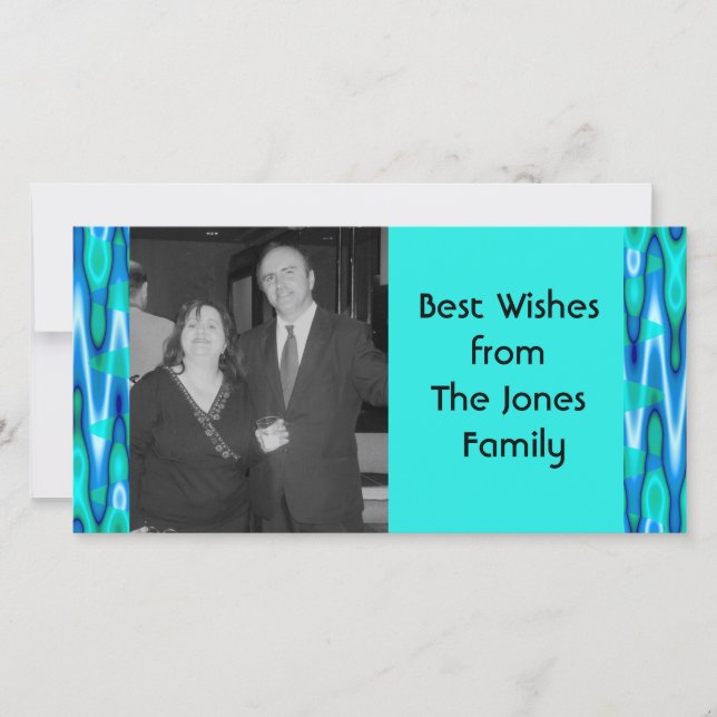 turquoise holiday card (Front)