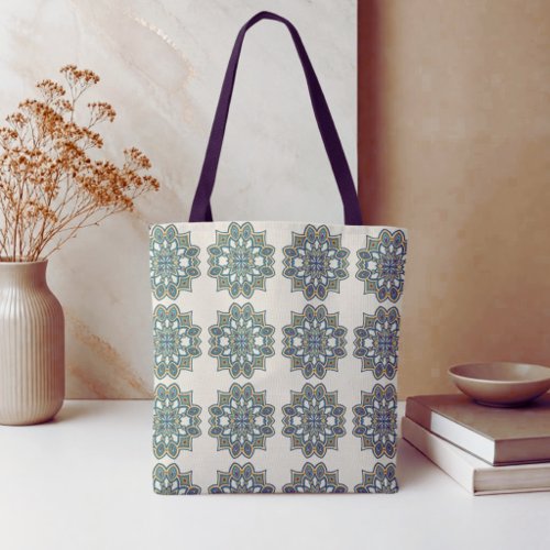 Turquoise Horizon Tote Bag