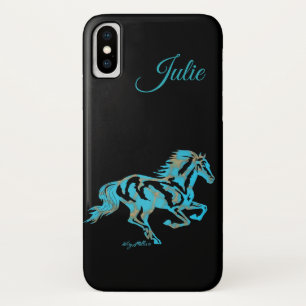 Turquoise Horse iPhone X Case