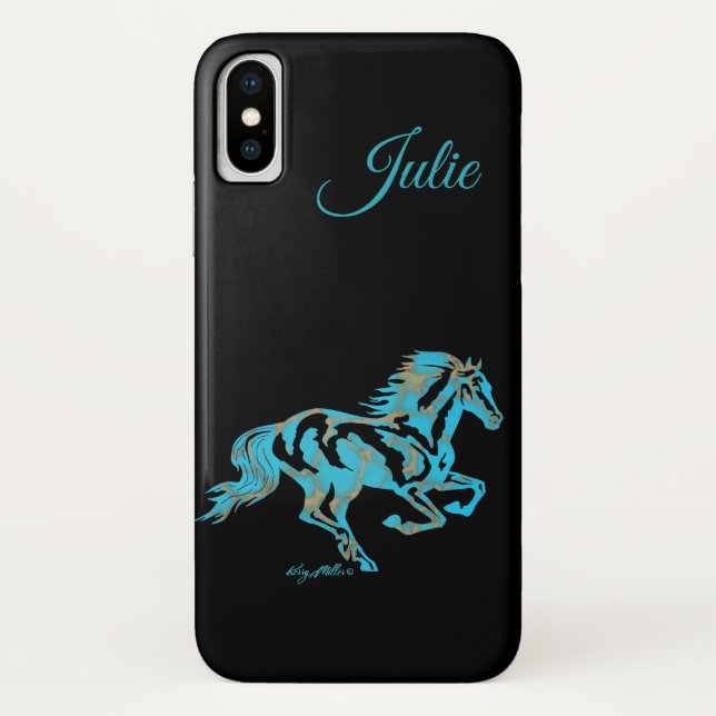 Turquoise Horse Case-Mate iPhone Case (Back)