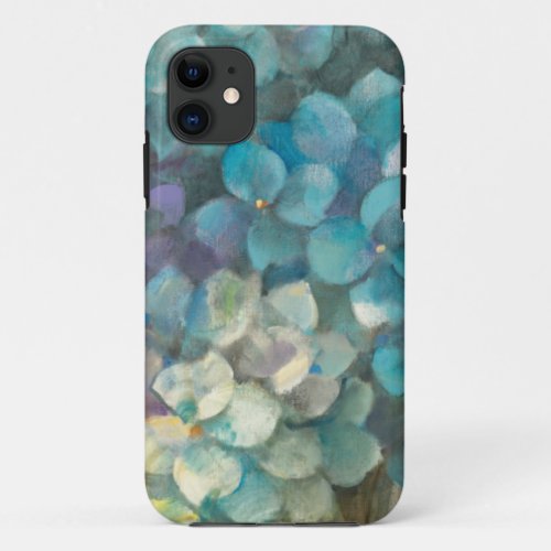 Turquoise Hydrangea iPhone 11 Case