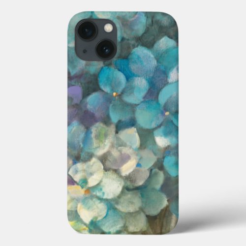 Turquoise Hydrangea iPhone 13 Case