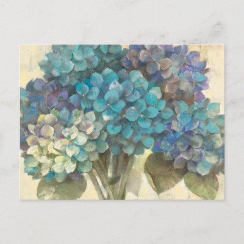 Turquoise Hydrangea Postcard