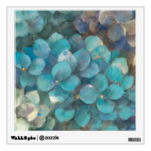 Turquoise Hydrangea Wall Sticker