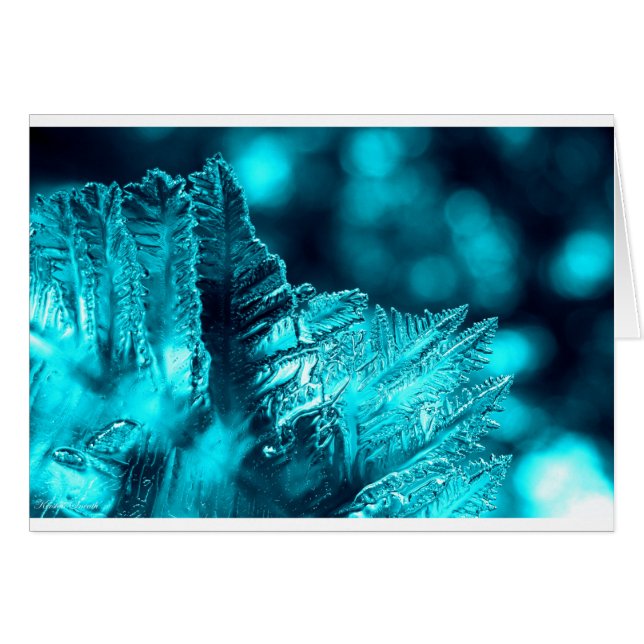 Turquoise Ice Photograph Cards (Front Horizontal)