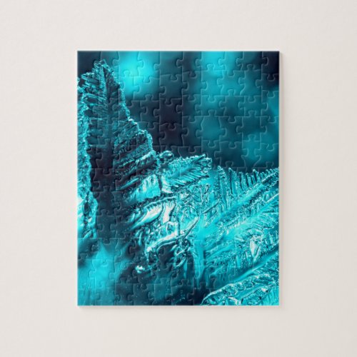 Turquoise Ice Photograph Jigsaw Puzzle