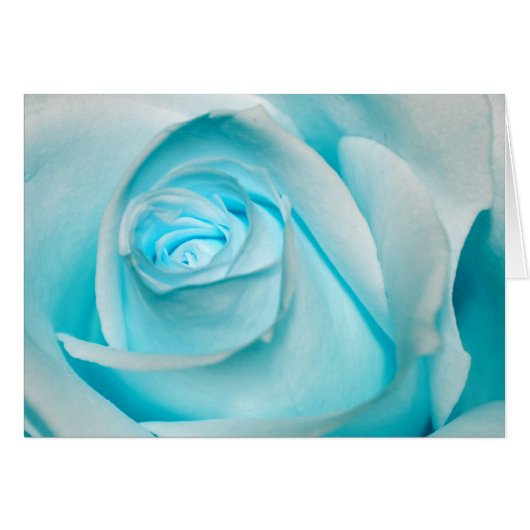 Turquoise Ice Rose Cards (Front Horizontal)