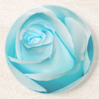 Turquoise Ice Rose Drink Coaster