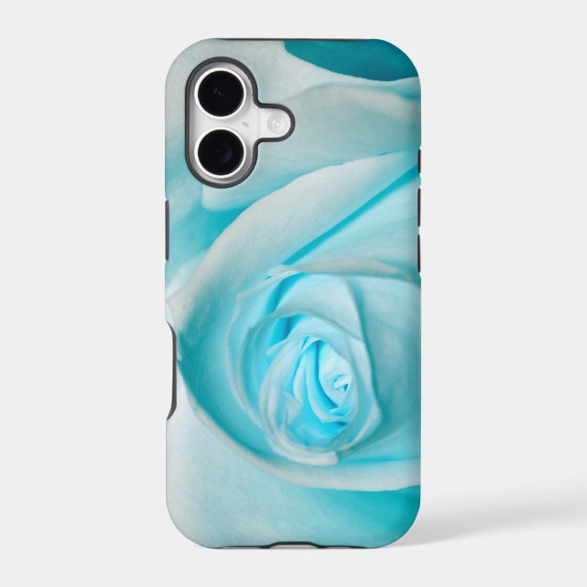 Turquoise Ice Rose Iphone Case (Back)
