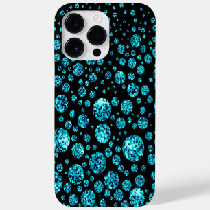 TURQUOISE IRIDESCENT DIAMOND LOOK Case-Mate iPhone 14 PRO MAX CASE