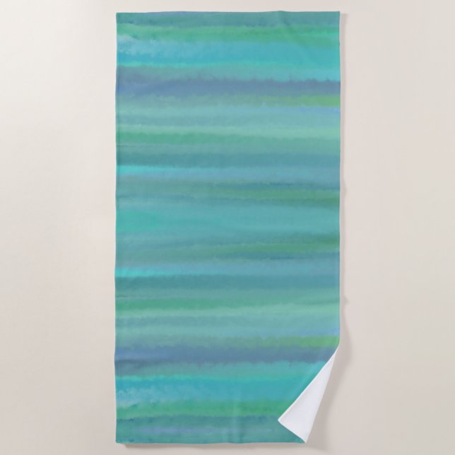 Turquoise Is My Favorite Color Beach Towel (Front)