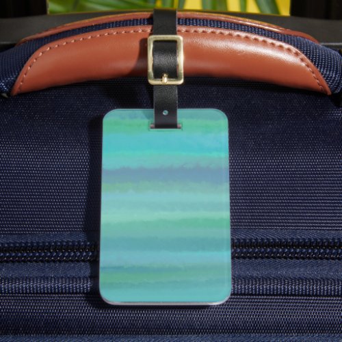 Turquoise Is My Favorite Color Luggage Tag