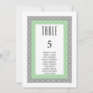 Turquoise Islamic Geometric Border Wedding Invitation