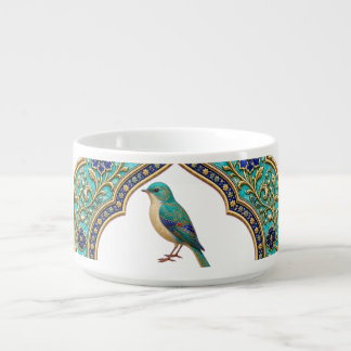 Turquoise Jewel Bird | Persian-Inspired Bowl